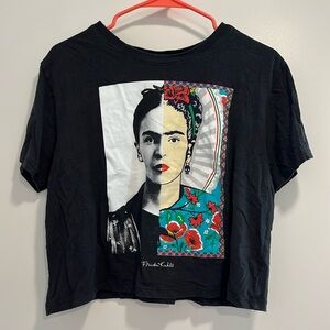 Frida Kahlo Cropped Shirt
